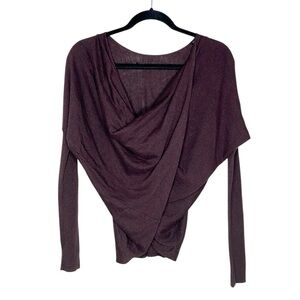 ALLSAINTS Cropped Reversible Twist 100% Cotton Sweater Top size XS